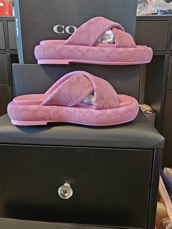 Coach Shoes - Coach Penelope Signature C Sandal Pink